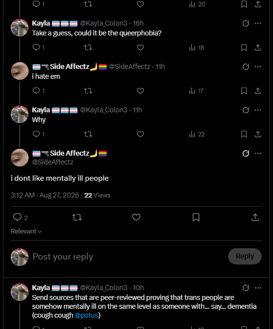 Kayla_Colon3's tweet photo. @SideAffectz Let's admit it, you've lost the moment you started throwing slurs and conspiracy theories

Here in the UK we have a few terms for people like you:

Cunt
Twat
Wanker
Shithead
The list goes on.... https://t.co/pWDIvc56RW