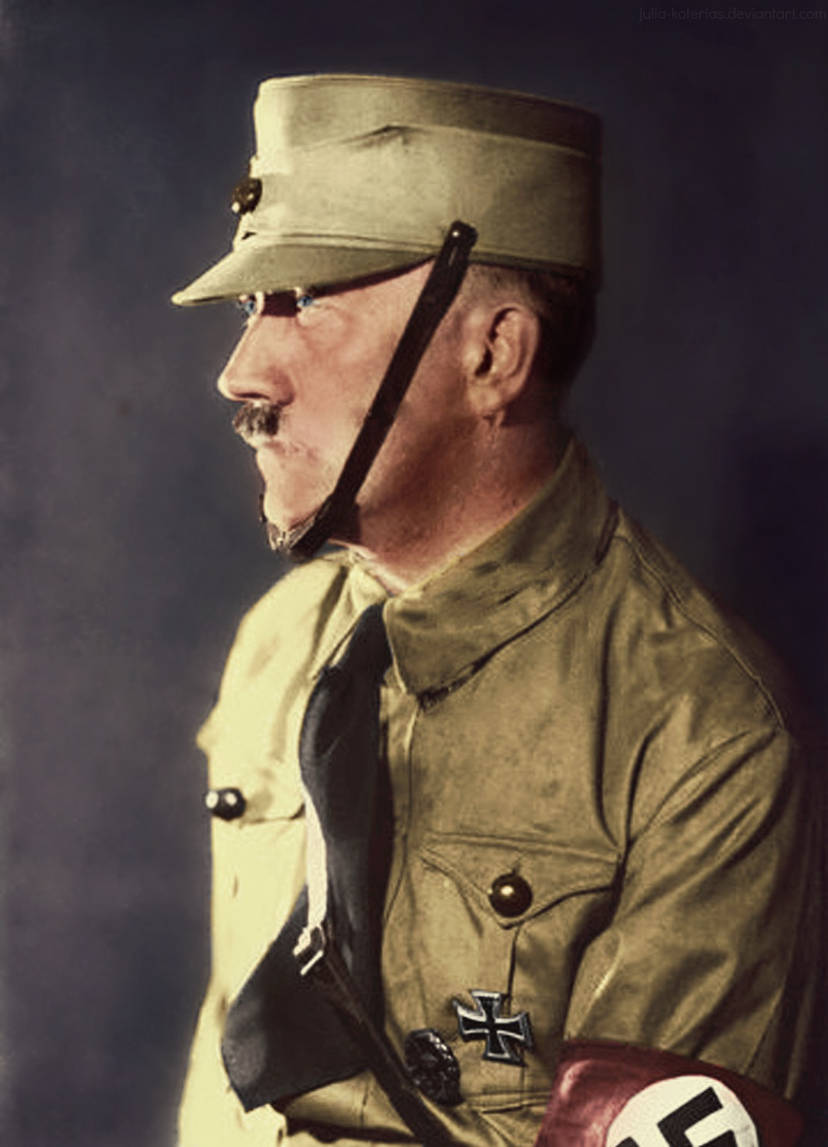 colored_archive's tweet photo. Adolf Hitler in the SA (Sturmabteilung) Brownshirt uniform, late 1920s. 📜

Early days of the movement before absolute power. Note the WWI Iron Cross 1st Class award on his jacket.

🏛️ Weimar Era | German History 🎨 Colorized Archival Media https://t.co/32xKSVND1m