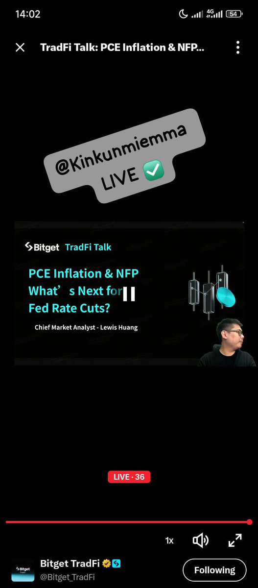 Kinkunmiemma's tweet photo. @Bitget_TradFi ✅✅✅✅✅
Fully present and listening 🎧
#Bitget_TradFi https://t.co/26gaEKfr4e