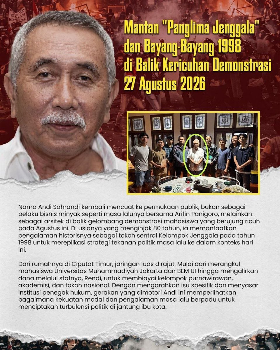 Embunvf's tweet photo. Foto ini beneran membongkar siapa Bohir Demo yang mengumpulin aktivis kampus akademisi sampai mantan perwira tinggi buat jalankan rencananya selama bulan Agustus ini #PendanaDemoAgustus https://t.co/YJBP2SE9Jd