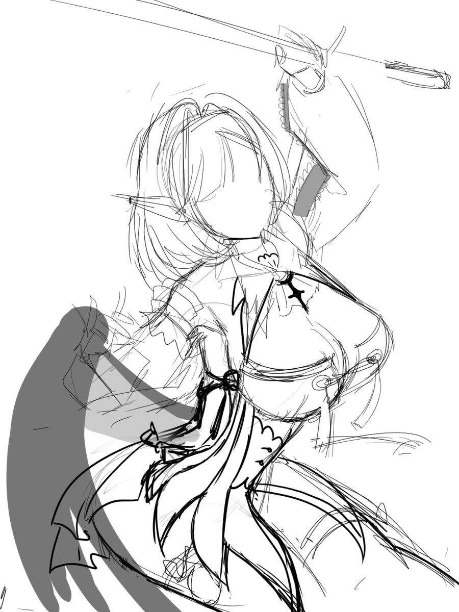 mamsheeh's tweet photo. I'm starting to regret this sketch😫 jk
#workinprogress #remielle #ZenlessZoneZero‌ https://t.co/Spoin1z16d