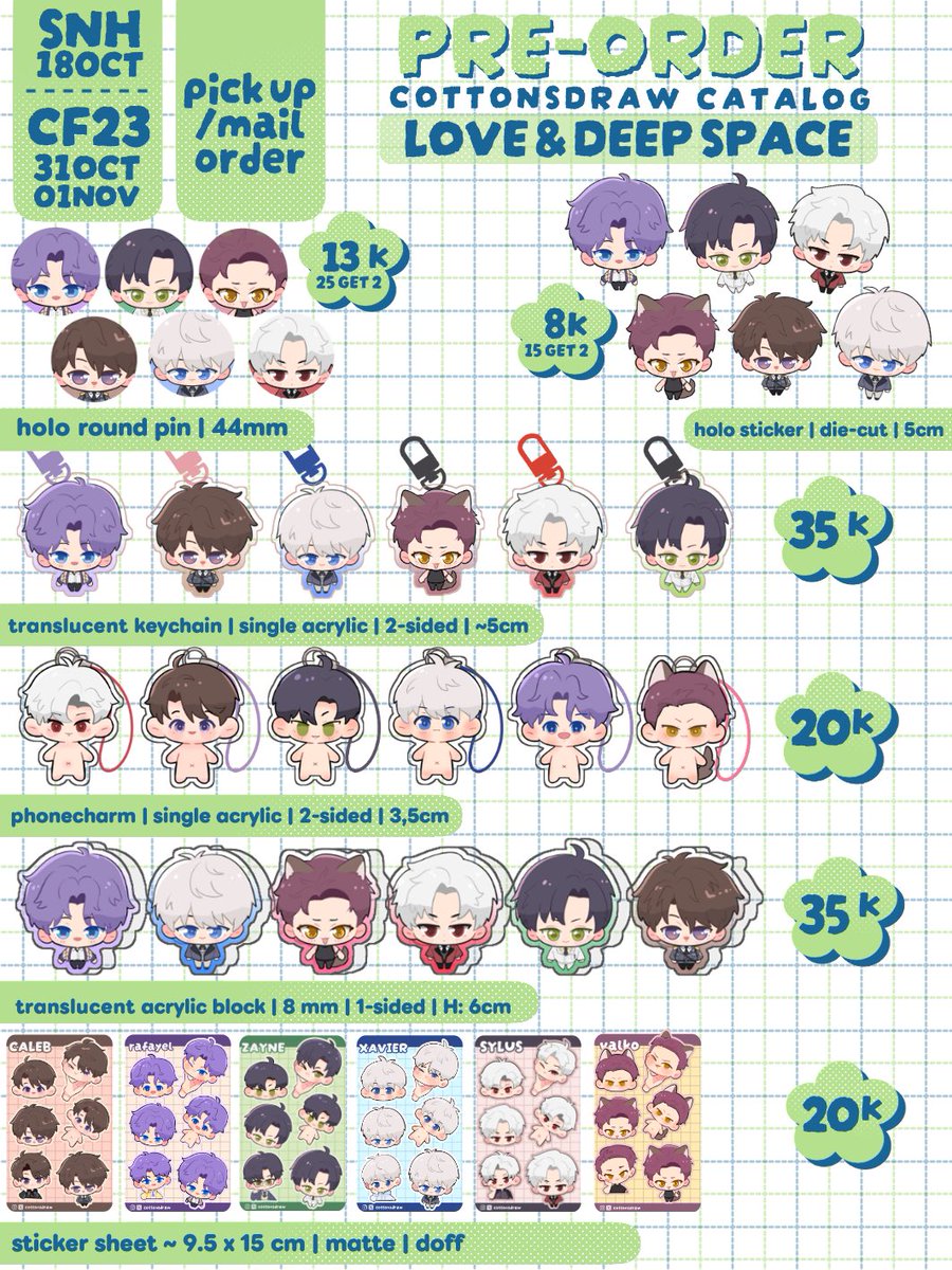 cottonsdraw's tweet photo. 💚&amp;🔁 appreciated.
Cotton's Pre-Order + GA for #CF23

📦 Pick up and Mail Order (local)
⭐️ Close 10 Sept 2026
📌 Circle Nitto.Ato, Both days
🪄 LADS, ORV, Suikoden

📝https://t.co/hN2pUF1oks

GA detail below.

#comifuro23catalog #comifuro23 https://t.co/oujZHP0u4q