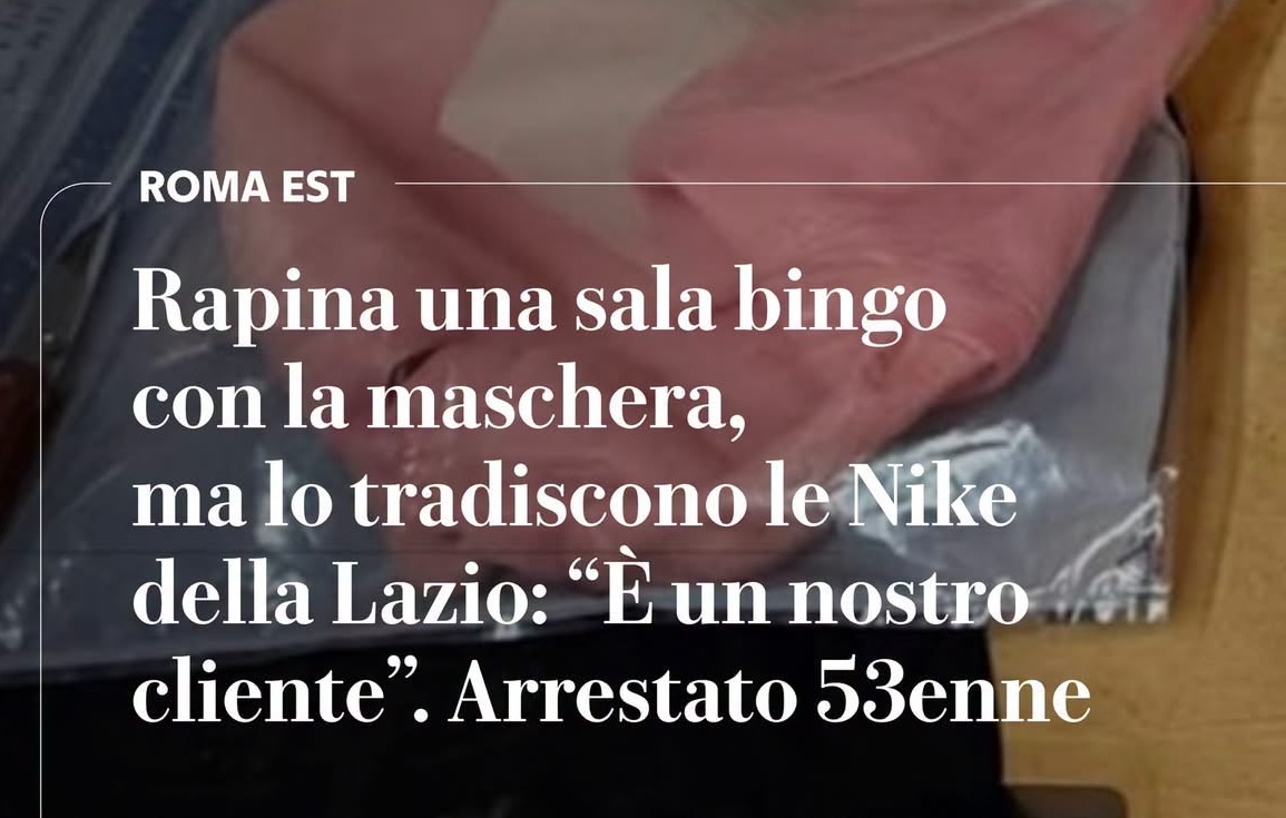 lazio_e's tweet photo. Cronologia del titolo di  una notizia.
Prima erano “le Nike della Lazio”.
Poi, evidentemente, qualcuno ha fatto presente che le Nike della Lazio non esistono.
E allora...
Ancora una volta @repubblica  mistifica una notizia per associare la Lazio a qualcosa di negativo. https://t.co/zYRZzUtv00
