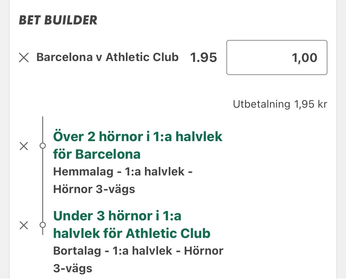 oddspecialisten's tweet photo. 🚨Barca-Bilbao🇪🇸Bet365🎯
3.5U💰Sista för kvällen🤞 https://t.co/ygY8mE3xQI