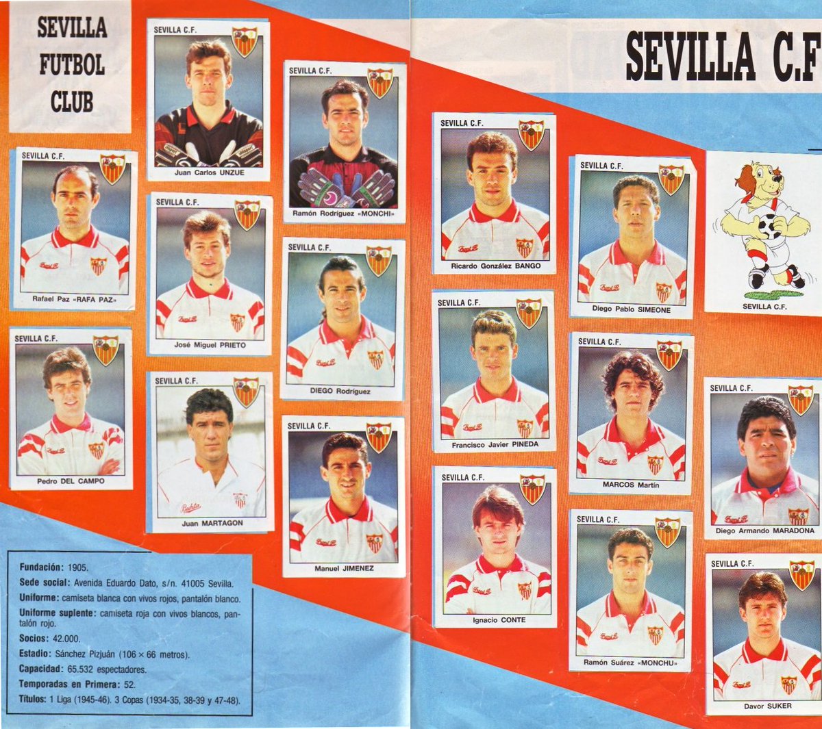 90sfootball's tweet photo. Sevilla, 1993/94. https://t.co/FYcCtBHvEx