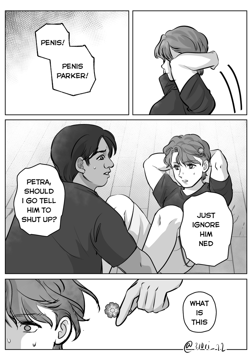 310ri_22's tweet photo. Petra's school life or how she got a crush on MJ 

(timeline: around 2 or 3 months after the blip) https://t.co/pBPkJ0ZEvf