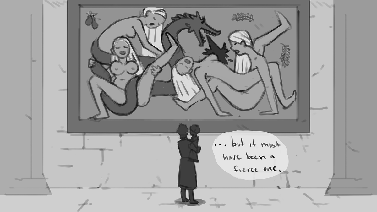 baekar7's tweet photo. 🔞❓

Day 2: Sibling | History Lesson
something stupid to offset the sheer amount of baekar angst ive consumed lmao - anyways back to drawing porn 🤪
#hammeranvilweek #hammeranvil #baekar https://t.co/cX0RR0ofqz