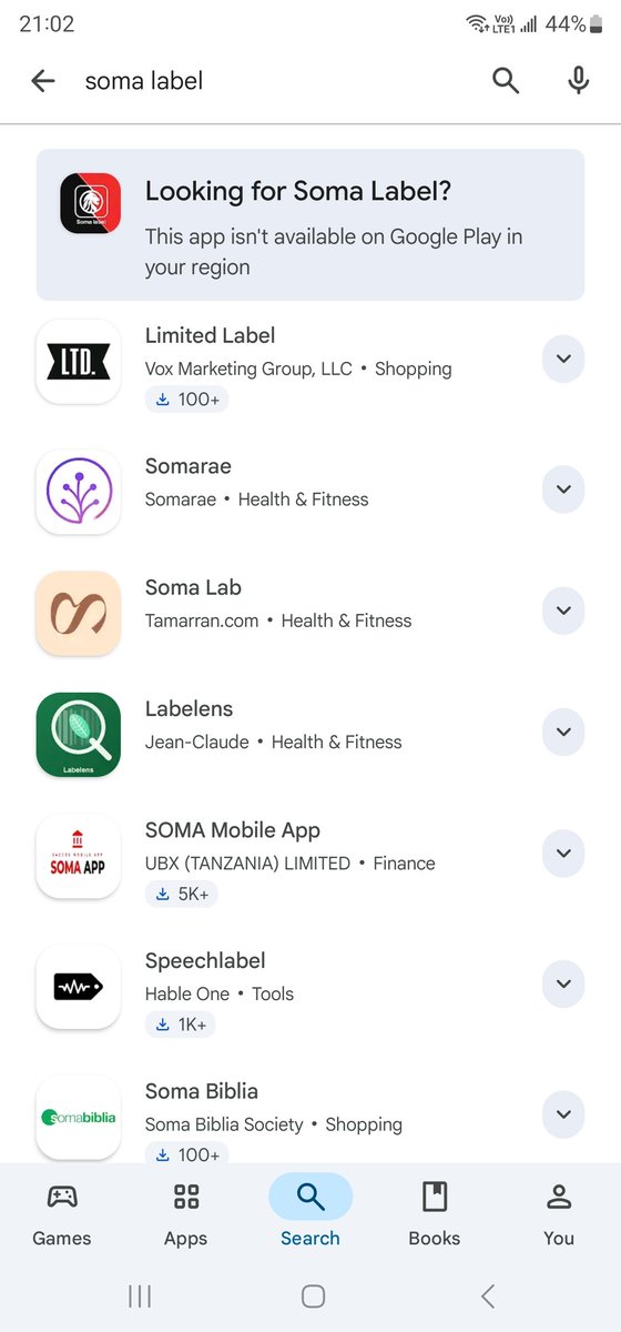 toruske's tweet photo. @georgediano Why is soma label app not available in Kenya?😆😆 https://t.co/uk5kRoHYHO