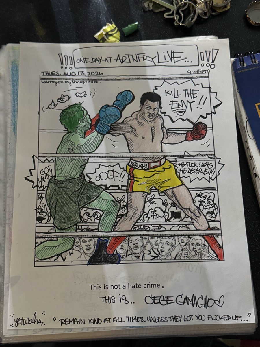 CECEMFCAMACHO's tweet photo. I love ArtNFry LIVE https://t.co/hNsJJznTG1