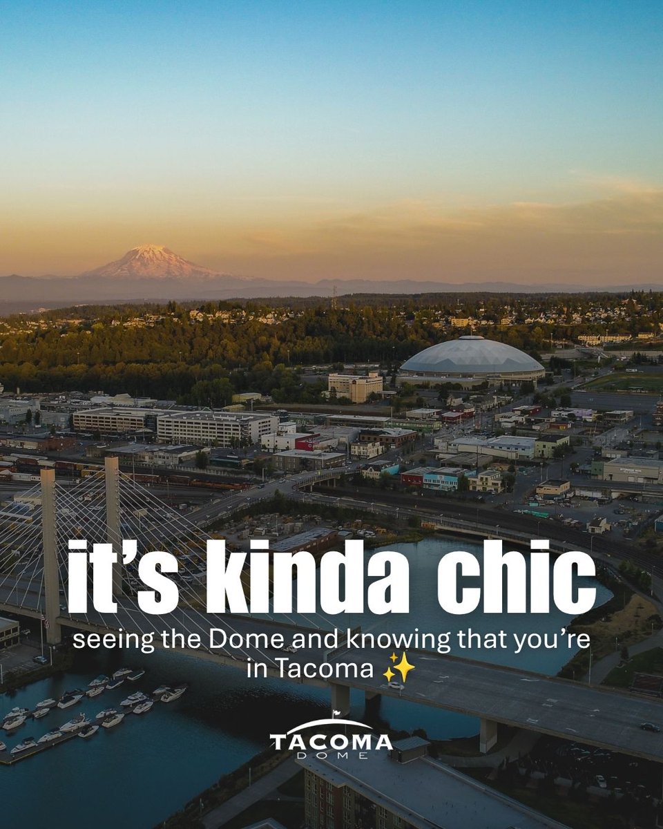 TacomaDome's tweet photo. The Tacoma Dome is CHIC ✨ https://t.co/jycGXe3nHH