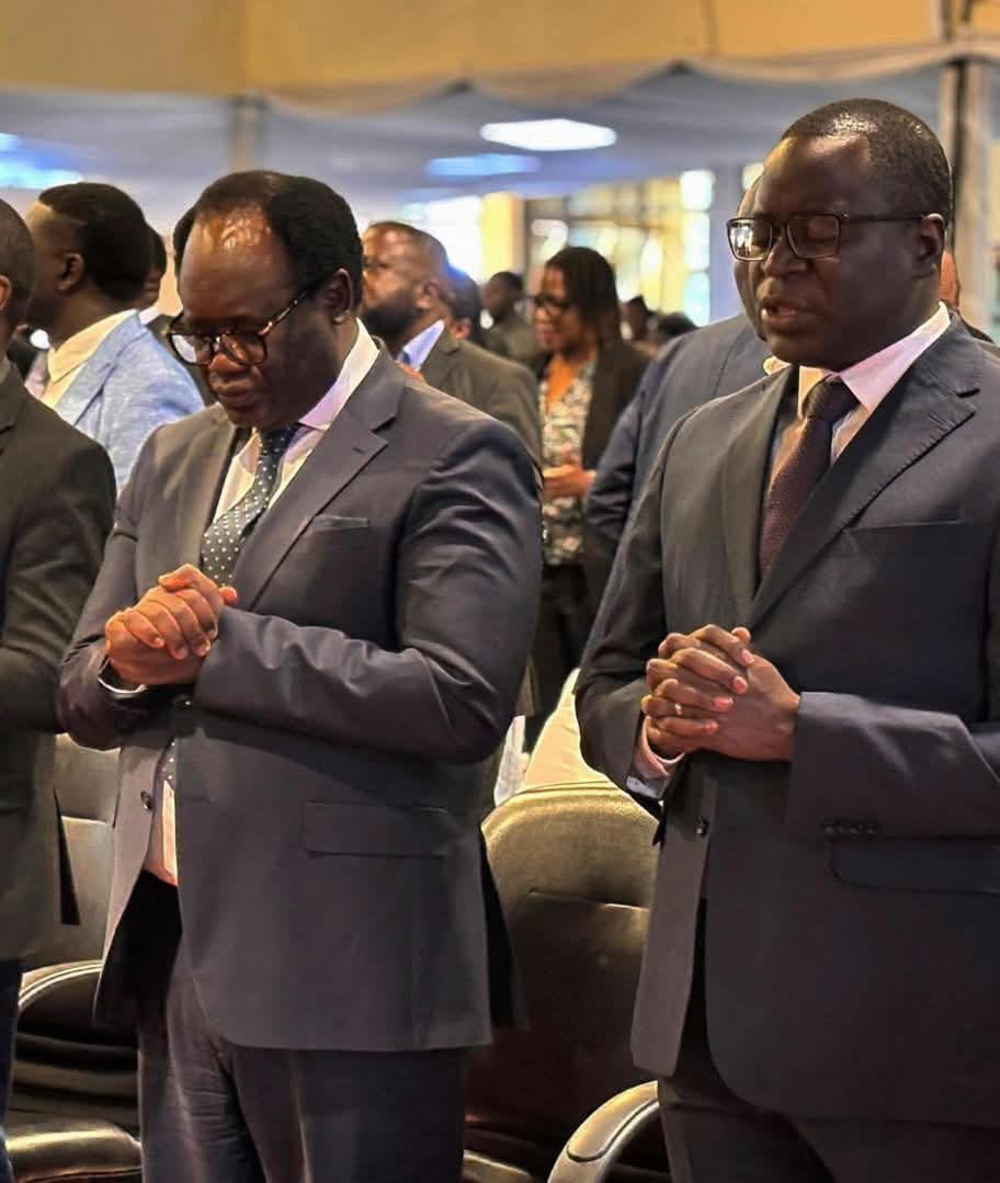 BarristerJojo24's tweet photo. Zambia's Main Opposition leader, Brian Mundubile and his Vice President, Makebi Zulu, have just been locked up at Lusaka Central Police this evening on Treason charges.

The two have been the main challengers of President Hakainde Hichilema in a disputed election last week. Notably, Hichilema hismelf was charged for treason by his predecessor.
#NewZimbabweMovement