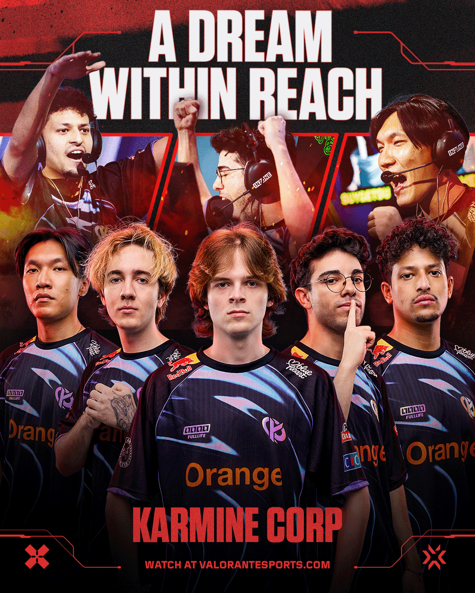 ValorantEsports's tweet photo. One win away from their first ever #VALORANTChampions. https://t.co/09wrt4sfqy