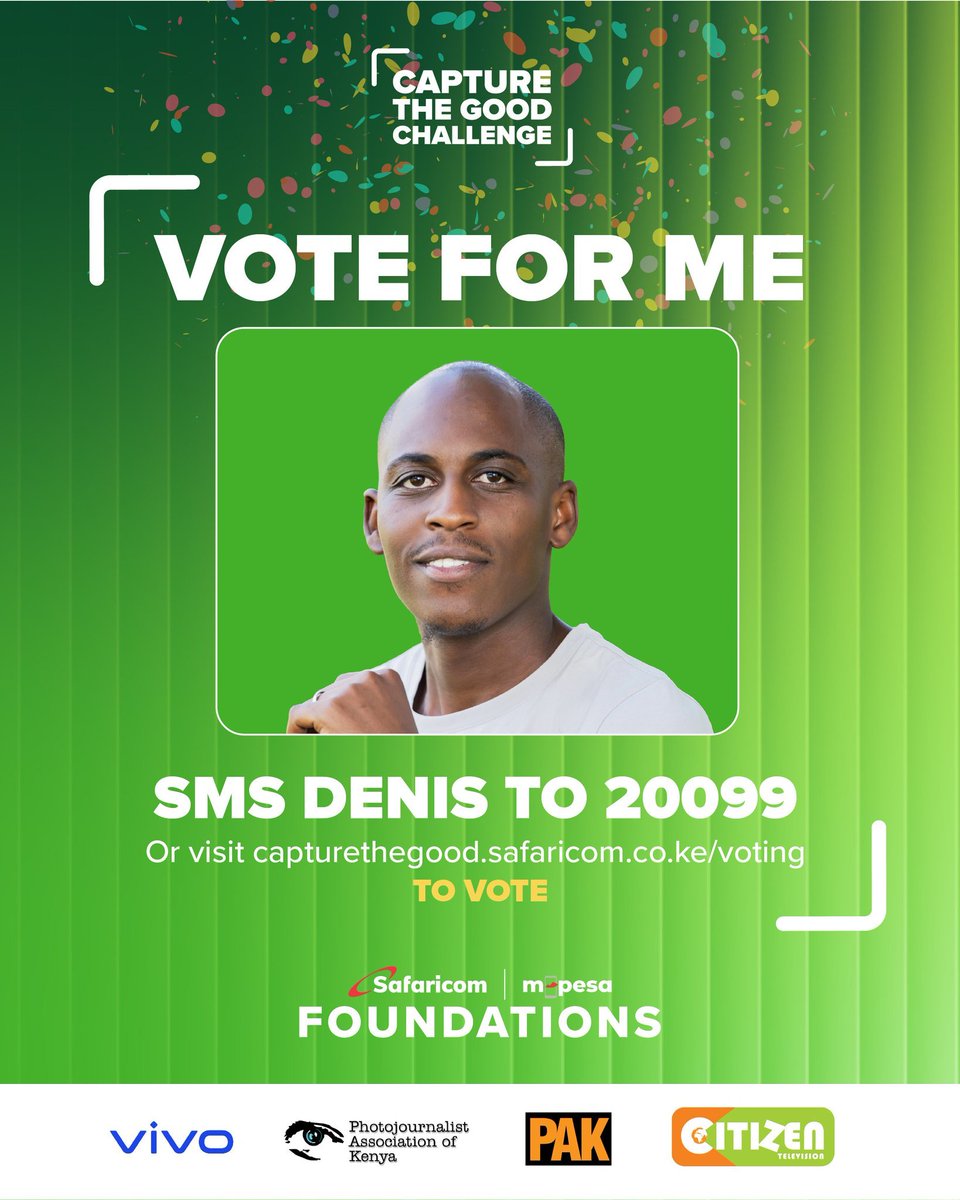 wamapanga's tweet photo. One of the best Kenyan talents captured below,These #CaptureTheGood finalists captured real courage resilience, determination and passion everywhere in 254.I’ve already voted. Your turn! Dual voting option via web and smsVoteFREEonline:https://t.co/FLpjPHKk6M
#CaptureTheGood https://t.co/zre0BnJYq2