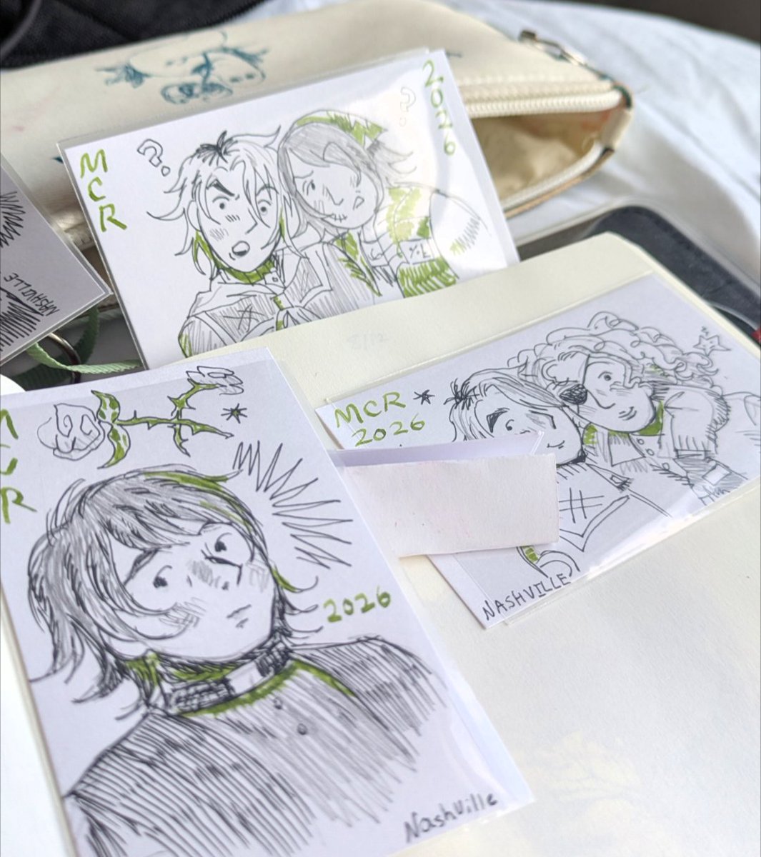 gachahugs's tweet photo. idk if I ever showed the art cards I made for my show, I wonder who got the dog one lol .. https://t.co/TBxy8NlXd5