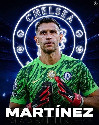TeLoResumo_ARG's tweet photo. 🚨🔵 BOMBAZO: DIBU MARTÍNEZ, NUEVO JUGADOR DEL CHELSEA

🇦🇷 El arquero argentino deja el Aston Villa y se muda al Chelsea. 

✈️ Viaja para hacerse la revisión médica y firmará por 2 años. https://t.co/X6hgEAFJod