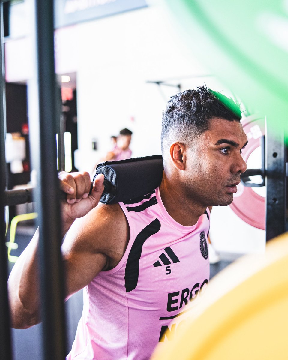 InterMiamiCF's tweet photo. The daily routine 🏋️‍♂️➡️⚽️ https://t.co/rk6G8NX700