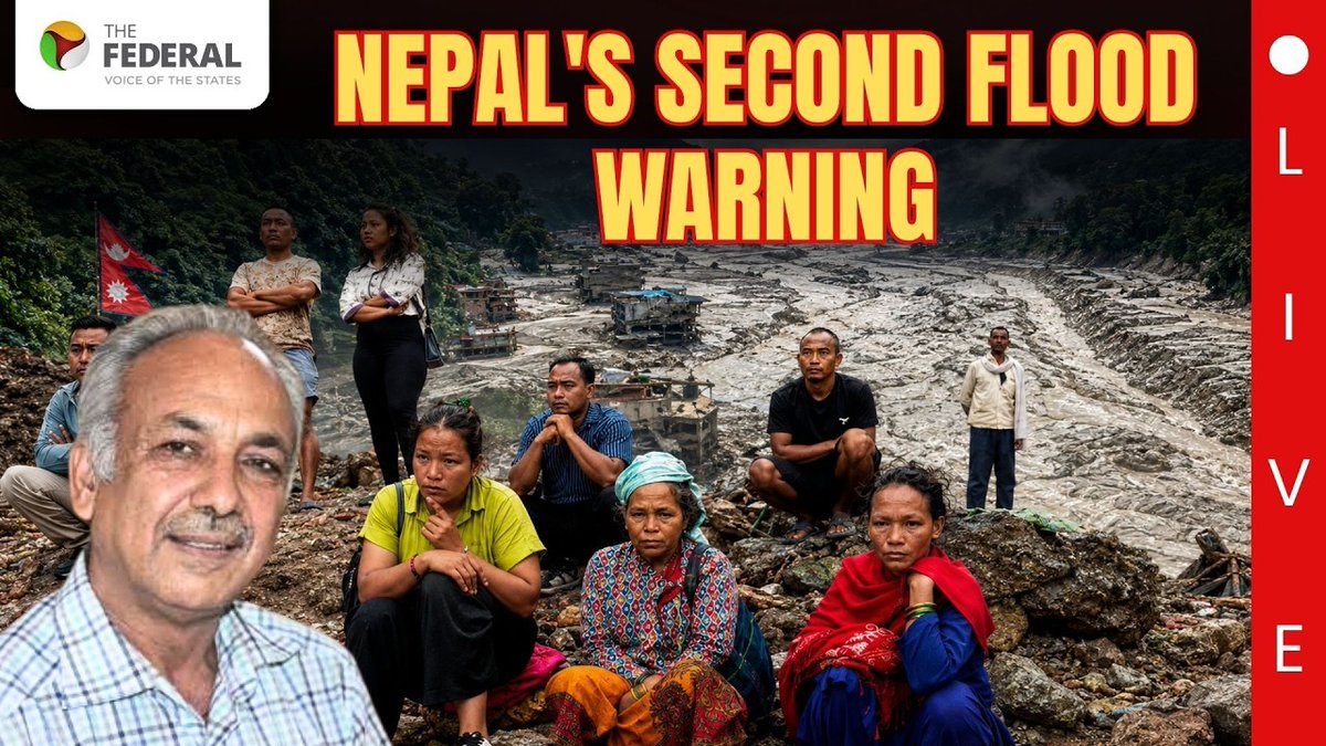 TheFederal_News's tweet photo. Nepal Floods: China Warns of Second Disaster as Death Toll Mounts | Yubaraj Ghimire Exclusive
WATCH | https://t.co/HD7Ud9ewEk
For more such videos, subscribe: https://t.co/looqfhR07r.
#NepalFloods #NepalFlood #ChinaWarning #SecondDisaster #FloodAlert #NepalDisaster #FlashFloods #NaturalDisaster #FloodCrisis #DeathToll #DisasterWarning #NepalNews #ChinaNepal #EmergencyAlert #RescueOperations #BreakingNews #DisasterUpdate