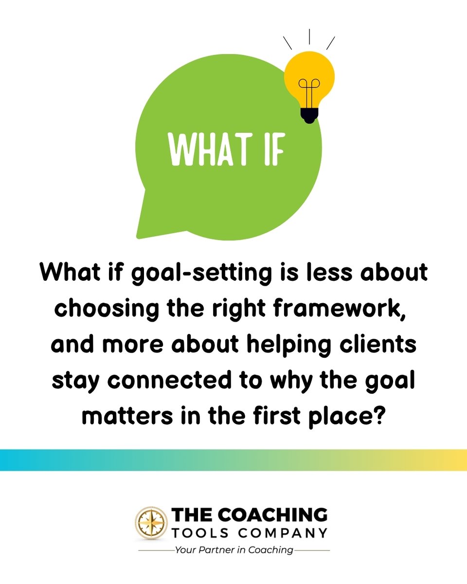 ToolsForCoaches's tweet photo. Many clients know what they want. But what keeps them connected when progress slows?
Linking goals to values and a bigger purpose can help sustain motivation when momentum dips.
What keeps your clients connected to their goals?
#CoachingReflection #CoachDevelopment https://t.co/aRt6XgcgOE