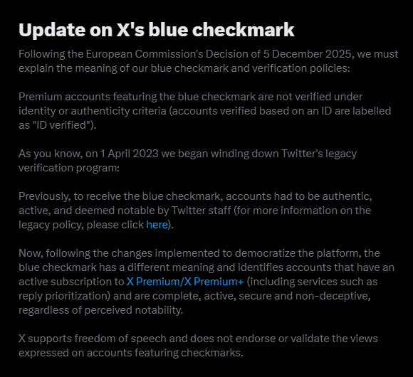 SamSageWize's tweet photo. Updates on X Checkmark ? #checkmark https://t.co/fU78b1Uaq9