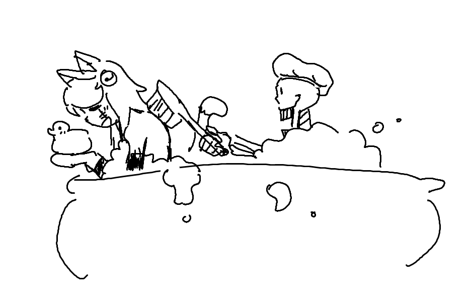 mirupiupiu's tweet photo. #undertale 
bath time!!!!! https://t.co/xrPabZrUmJ