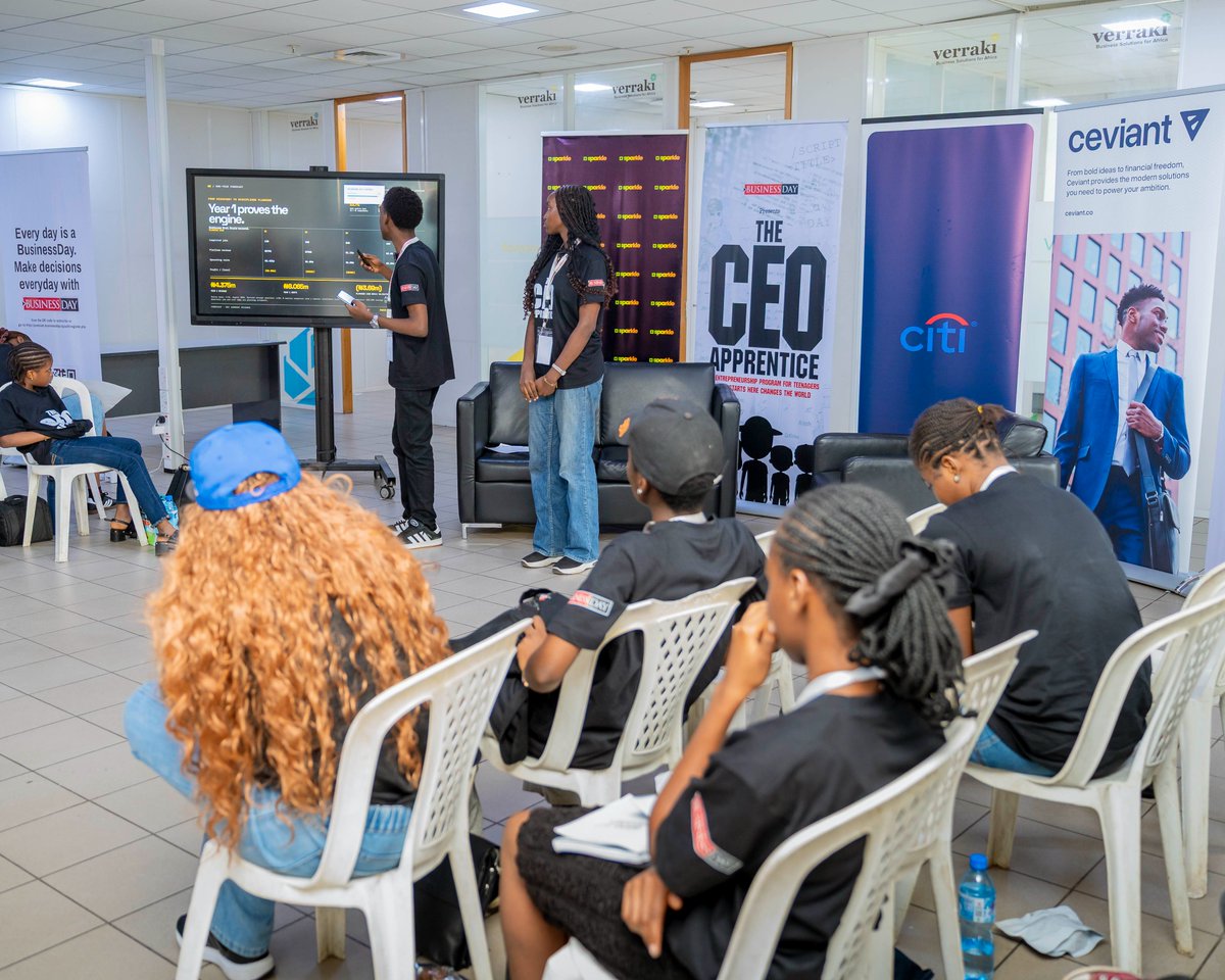 ceviantco's tweet photo. At The CEO Apprentice programme by @BusinessDayNg, our Head of Strategy spent time with 50 teenagers exploring what it takes to build a business—from defining customer value to monetizing big ideas.

The teenagers learned, and we loved being part of it.

#ceviant #businessday https://t.co/IgIRFhatYR