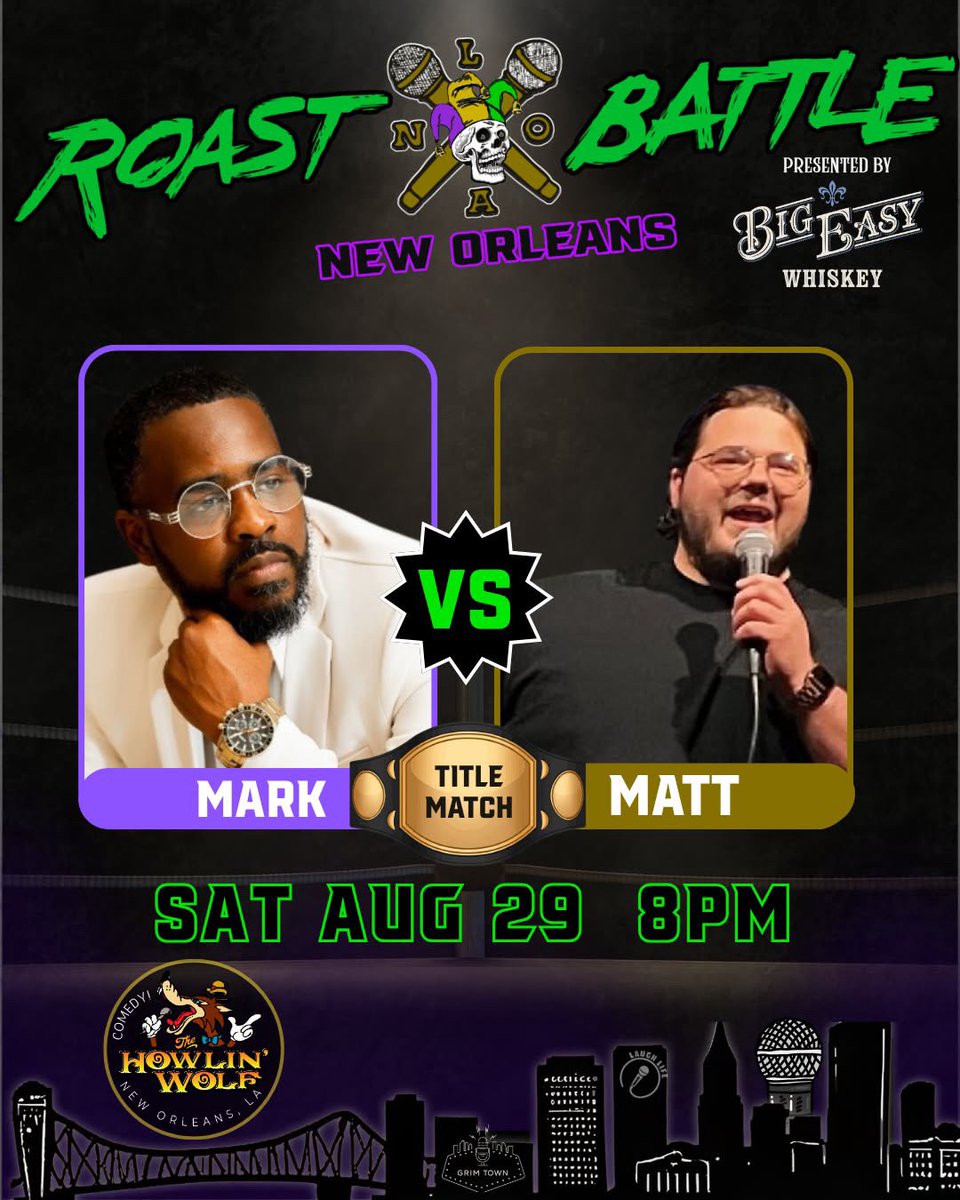 pissyopants1's tweet photo. Roast Battle New Orleans is this Saturday. Y’all know I  can’t be fucked with when it comes to Ribbin. Pull Saturday and see what’s popping! https://t.co/CPQVLqOGBN