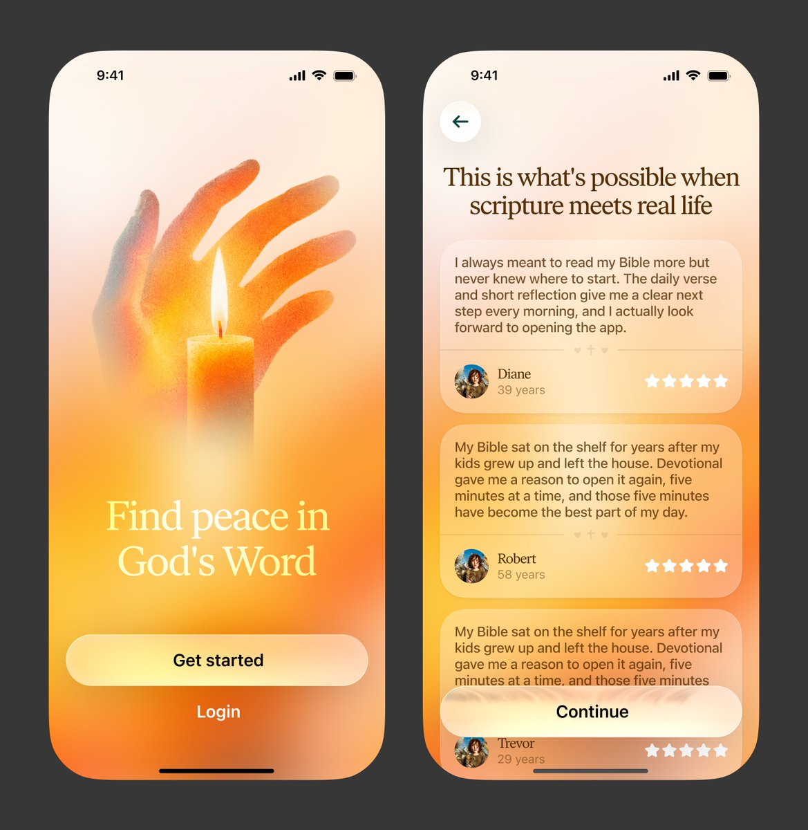 blankhoss's tweet photo. rejected explorations for Devotional app https://t.co/rc8WVZ5yV7