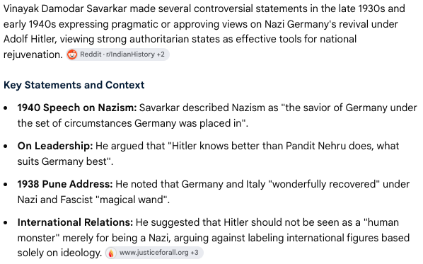 CoderPankaj's tweet photo. And here's Savarkar, another RSS hero.

These aren't people you want to be defending, @Yael4Hanover.

https://t.co/CvKrWzi82N https://t.co/bmCmVczds6