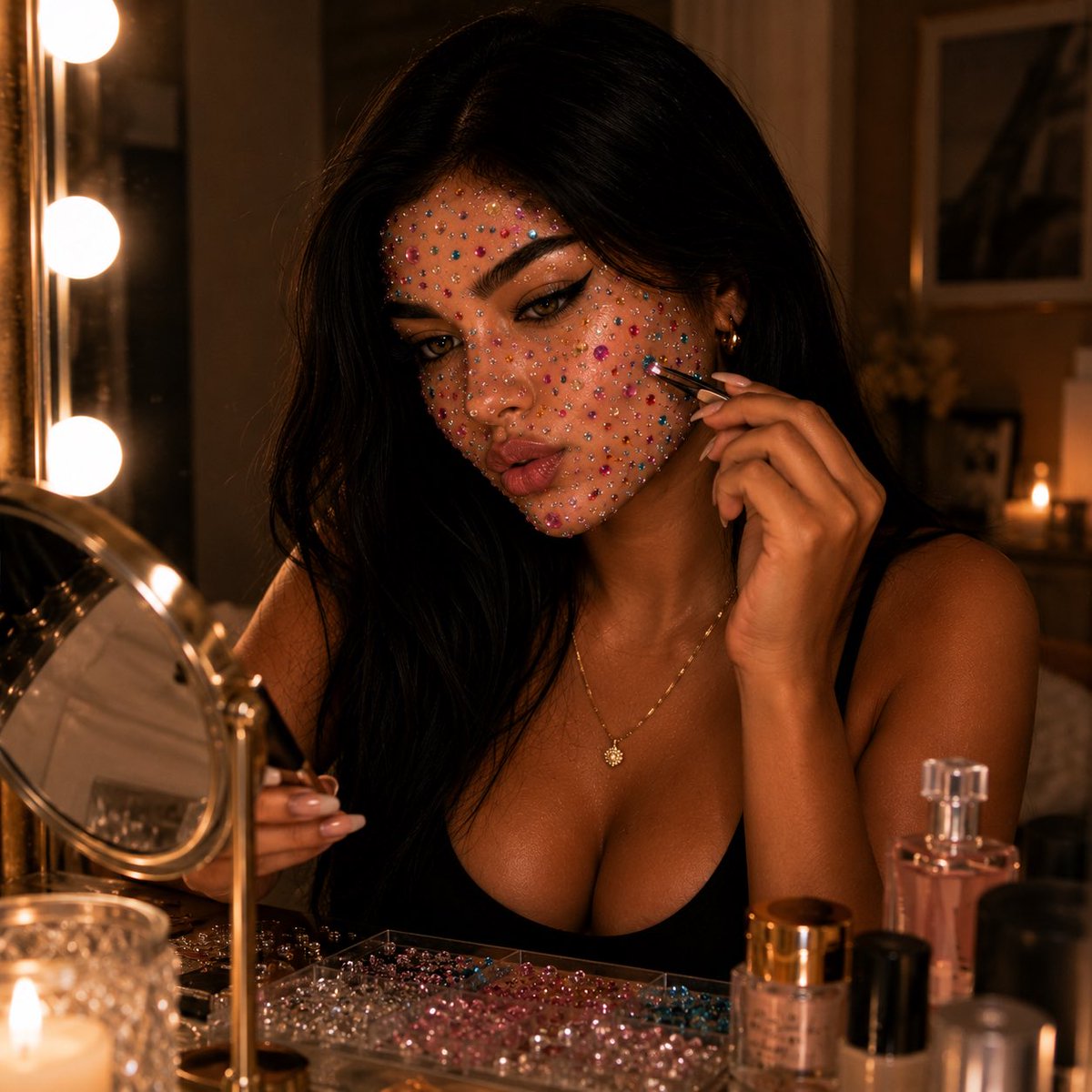 SairaSade's tweet photo. Did I take this trend way too far? 🫢
#bedazzled #trending #kyliejenner #feet https://t.co/J9v72PsBd1