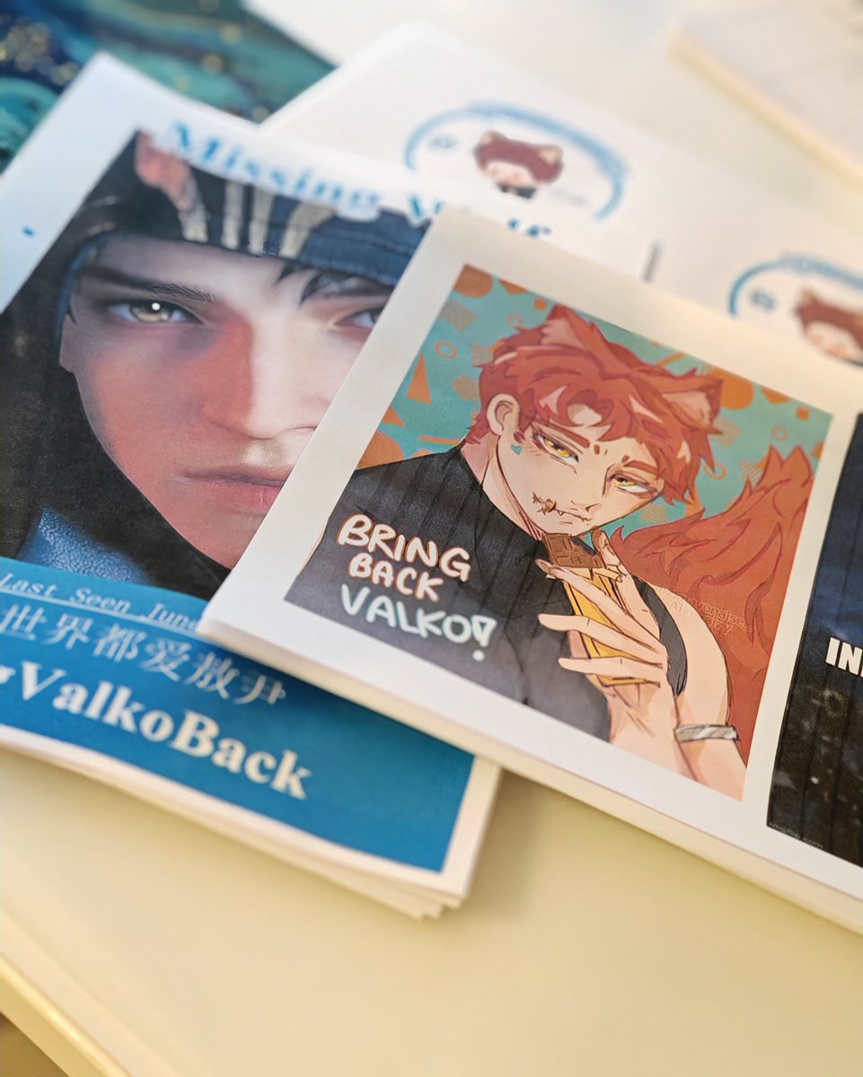 Like_A_Tide's tweet photo. Everything is printed out. Now I just gotta laminate it tomorrow and cut it properly and everything is ready for #Gamescom on Sunday!

Thanks to everyone over on discord who sent me their lovely work to take with me 🤗 

#Valko #GamescomVako #ValkoIsValued https://t.co/d4qLaNv6oE