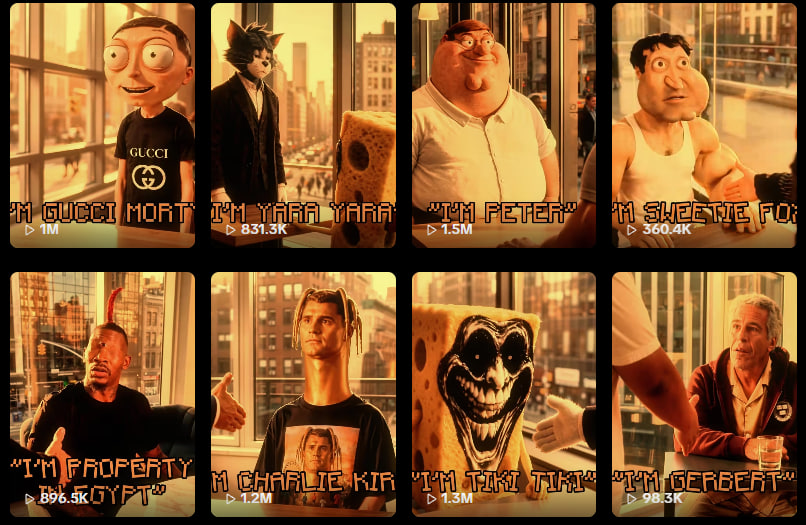 theonboarder's tweet photo. I was scrolling TikTok and came across something absolutely GENNY

This TikTok page: https://t.co/OI5c8Wl2ph

Has been posting the most viral and relevant meme characters (including allot where coins were made from and ripped) and making them remember eachother and becoming friends

Each video is the same where they eventually become friends after remembering eachother so I decided to call it brainrot friendships.

Check out some of the video’s for yourself, I’m also surprised no one has launched this yet its super viral all video’s are getting 100k’s to millions in engagement and are fresh

1.5M https://t.co/np03ZYCRo3

2.6M https://t.co/IsZ57D9Wu9

2.6M https://t.co/qdLMTLFBGF

And way more, I will be running this properly paying dex etc at 30k