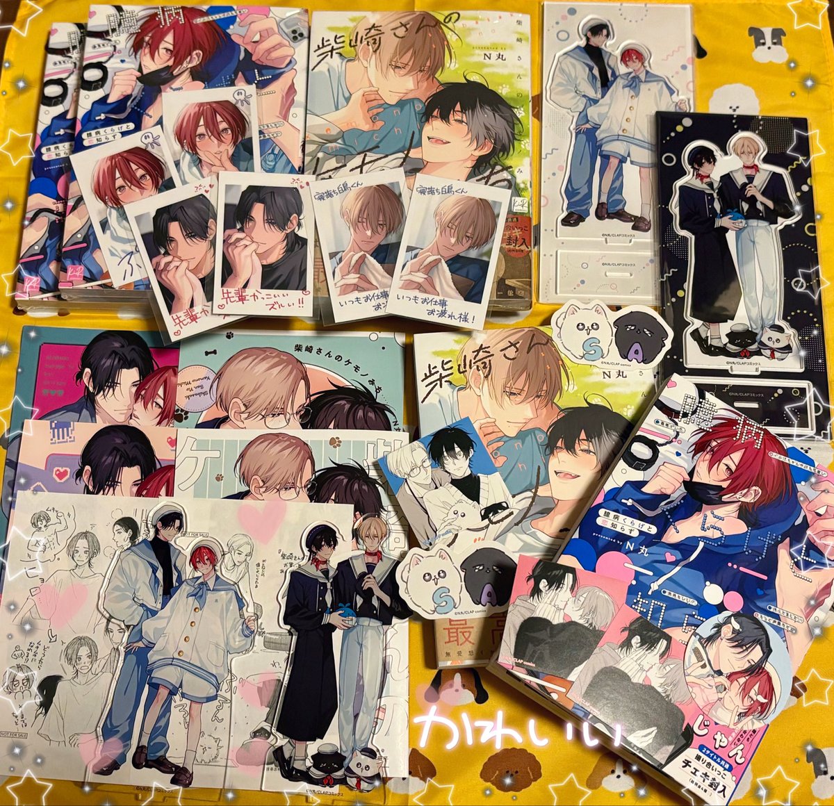 Tsumakode90's tweet photo. 2作品ともコミックス発売おめでとう御座います👽🐶✨発売を今か今かと楽しみにしておりました😭♡アニメイト小冊子もグッズも全部可愛くてすーぱーはっぴねす🥰🩷アニメイトのリーフレットで4人のプロフや恋人の好きなところとかみんなのことより知ることができてニンマリしました🤤
#柴ケモくらげCP https://t.co/RrQT3qN0vB