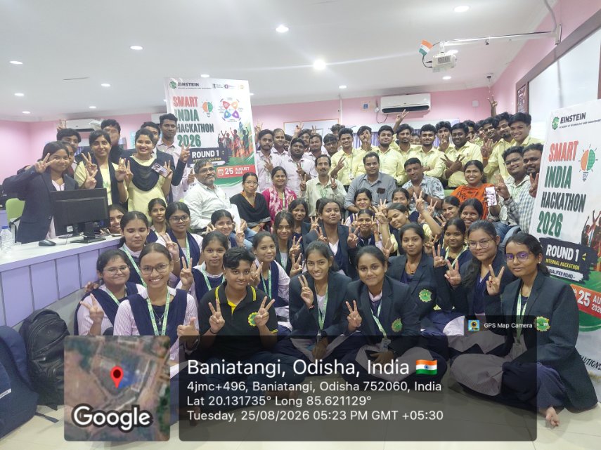 EgiEinstein's tweet photo. SIH 2026 at EATM!
EATM, Bhubaneswar successfully conducted the Internal Hackathon Round on 25 Aug 2026. 💡🏆
Innovative ideas, teamwork & problem-solving for a smarter India! 🇮🇳
@EduMinOfIndia @IndiaAI
#sih2026 #smartindiahackathon2026 #EATM #Innovation https://t.co/bovs8IWOUQ