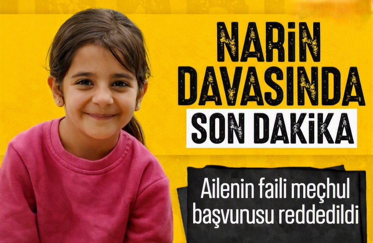 MeryemTurktekin's tweet photo. Narin Güran cinayetinde ailenin, davanın “faili meçhul” kapsamında yeniden ele alınması yönündeki başvurusu reddedildi.

Bu gelişme, #Rojin dosyasında ortaya çıkan yeni bulgularla birlikte düşünüldüğünde, ülkemizde yaşanan adalet sorununu çarpıcı bir şekilde gözler önüne seriyor:

Bir dosyada, cinayetin tüm yönleriyle aydınlatılmadığına ilişkin tartışmalar sürerken “yeni delil yok” denilerek yeniden inceleme talebi reddediliyor.

Başka bir dosyada ise, yıllar sonra ortaya çıkan yeni bulgular, şu soruyu gündeme getiriyor:

“Bu ihtimaller neden ilk günden araştırılmadı?” 🇹🇷

---

#NarinGüran cinayetinde gerekçe şu:

Mahkeme karar verdi ve dosyanın yeniden değerlendirilmesini gerektirecek yeni bir delile ulaşılamadı.

Ama asıl soru bazen şudur:

Yeni delilin ortaya çıkmasını beklemek mi gerekir, yoksa eldeki delillerin gerçekten eksiksiz ve doğru değerlendirilip değerlendirilmediğini yeniden sorgulamak mı?

Bir dosyada hüküm verilmiş olması, ailelerin ve kamuoyunun bütün soru işaretlerinin kendiliğinden ortadan kalktığı anlamına gelmez.

Elbette kesinleşmiş yargı kararlarının hukukta bir karşılığı vardır. Ancak gerçekten yeni ve hükmü değiştirebilecek nitelikte delil ya da bulgular ortaya çıktığında, dosyanın yeniden ele alınmasının hukuki yolları da vardır.

Bu nedenle #NarinGüran dosyasında tartışılması ve cevaplanması gereken yalnızca “Yeni delil var mı, yok mu?” sorusu değildir.

Asıl cevaplanması gereken soru şudur: Ailenin ileri sürdüğü yeni iddia ve bulgular, yeniden değerlendirme için niçin yeterli görülmemiştir?

Adalet, yalnızca dosyanın kapağını kapatmakla güçlenmez.

#Adalet; ortaya çıkan her ciddi şüpheyi, her yeni bulguyu ve her makul soruyu hukuk içinde, ikna edici biçimde cevaplayabilmekle güçlenir.