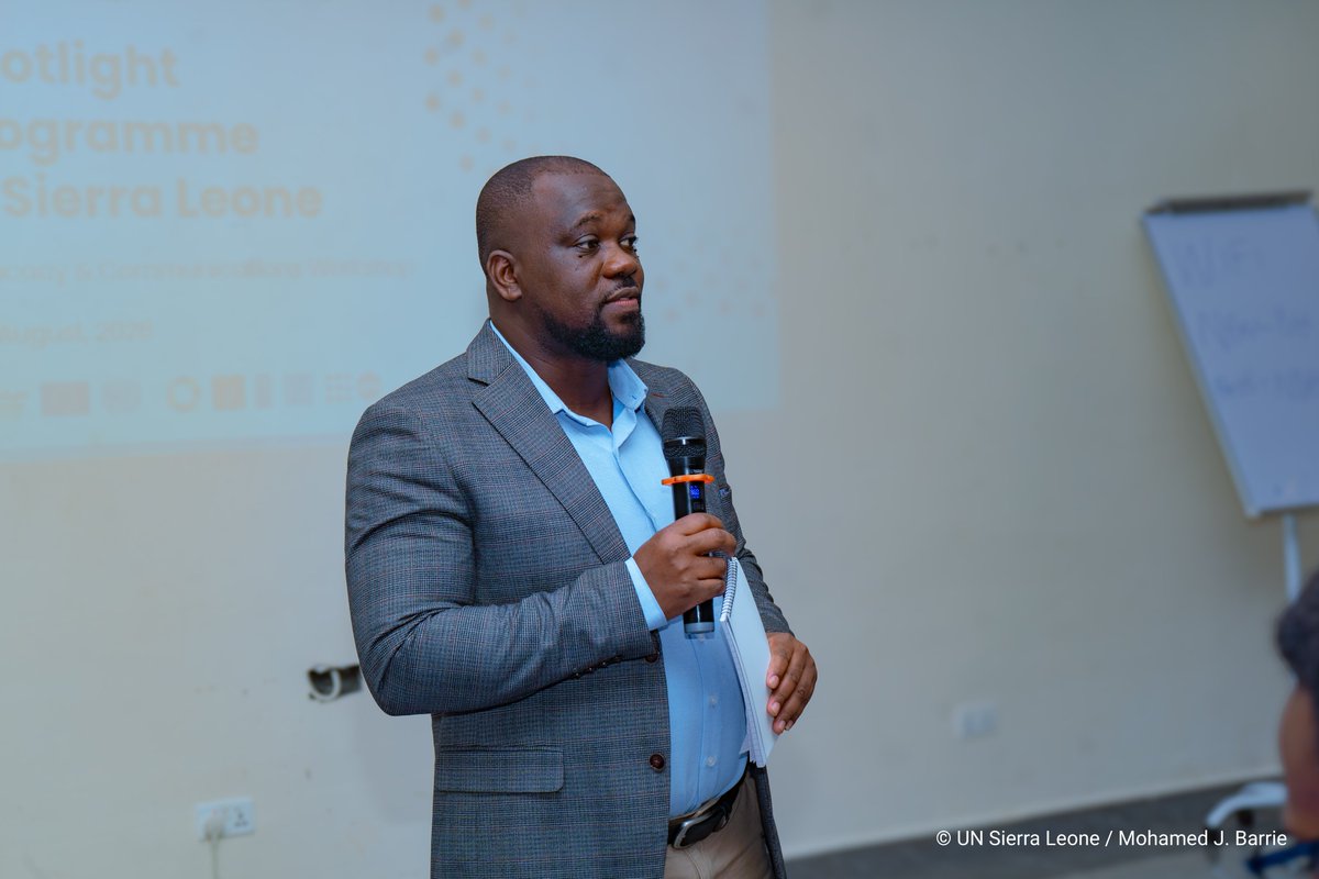 UNSierraLeone's tweet photo. The @EUinSierraLeone-funded @GlobalSpotlight in 🇸🇱 has convened its implementing partners for a two-day workshop to harmonise key messages on #VAWG &amp; harmful practices. The workshop will also strengthen communications &amp; advocacy materials aligned with programme outcomes. https://t.co/ZMRHDFGdwl