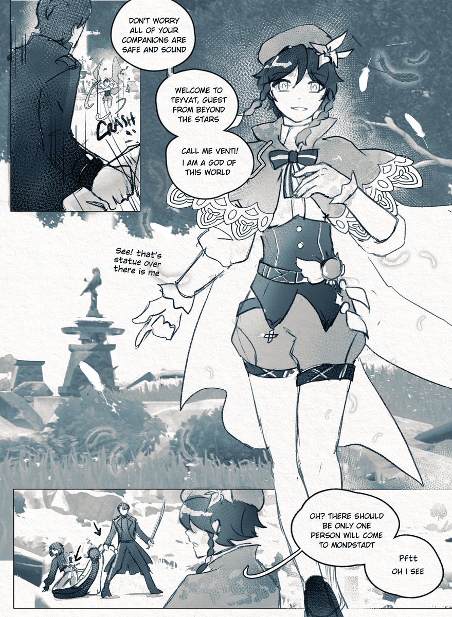 oclenbo's tweet photo. Part 1 of ??? 
#orv x #genshinimpact 

This will also be the masterthread too 
btw this will be no logic, no canon only delulu, KDJ and Venti - centric https://t.co/xrd1mumkeR