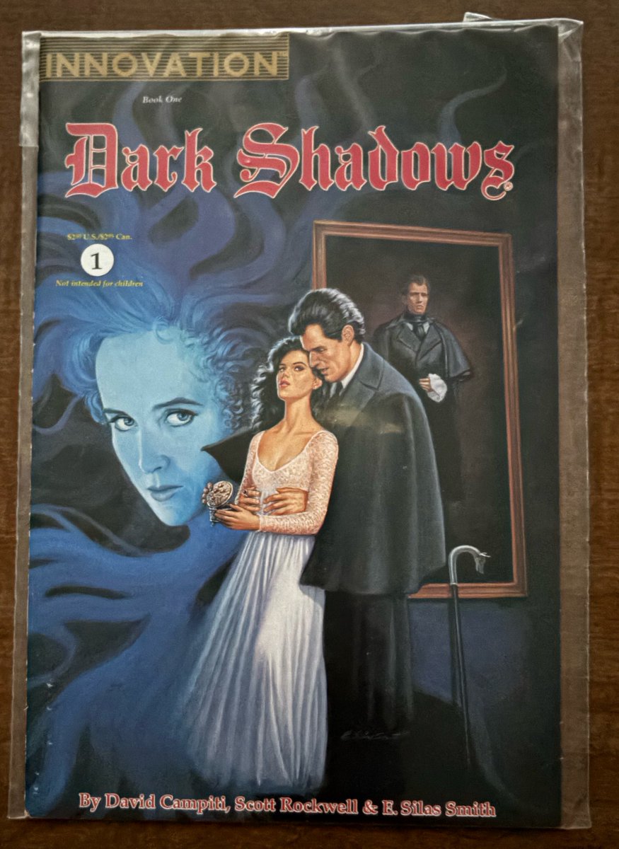 CanaDaBear1701's tweet photo. I remember the 1960's "Gothic soap opera" Dark Shadows. My Mum was a big fan. On its 25th Anniversary in 1991 NBC created a 12 episode mini-series starring Ben Cross (who would later play Sarek) and Joanna Going.
In 1992 Innovation launched a 9 issue comic series.
#MyComics https://t.co/tRGj1yRRc0