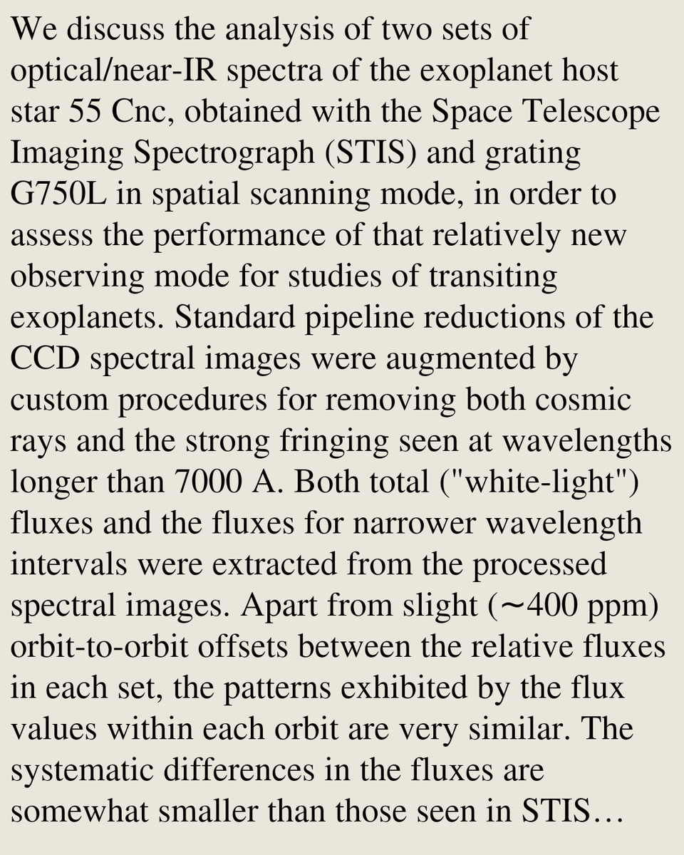 AstrophysicsIns's tweet photo. Spatially Scanned STIS Spectra of the Exoplanet Host Star 55 Cnc

D. E. Welty (Space Telescope Science Institute), J. D. Lothringer (Space Telescope Science Institute), D. K. Sing (Johns Hopkins University), …
https://t.co/BkNILRofCo [𝚊𝚜𝚝𝚛𝚘-𝚙𝚑.𝙸𝙼] https://t.co/Z2AJ8PvSfW