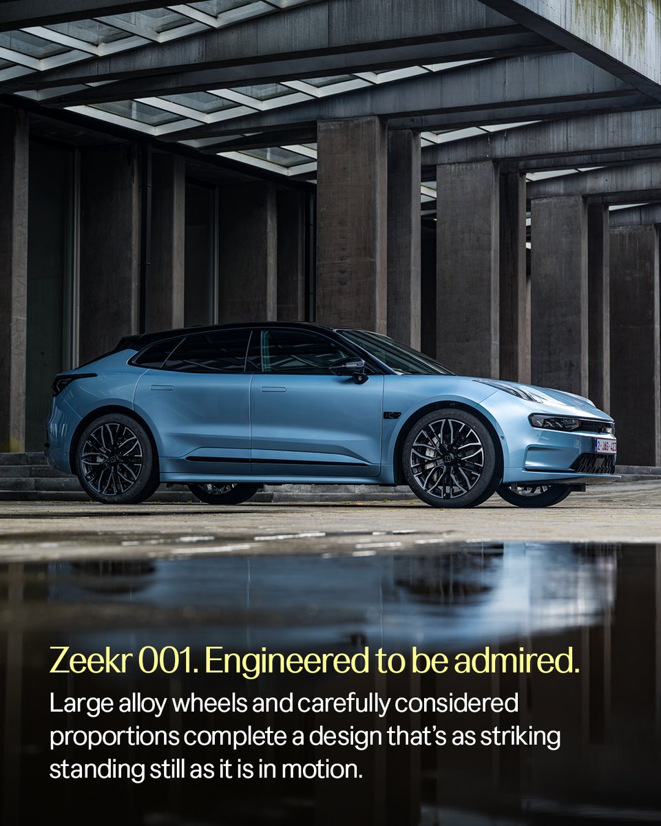 Zeekr_Europe's tweet photo. Some designs make an impression immediately.

The more you look, the more you see.

Zeekr 001 Energy consumption (combined): 18,5 – 17,3 kWh/100km (WLTP); CO2 emissions (combined): 0 g; CO2 class: A. 

#Zeekr #ZeekrEurope #Zeekr001 #EV #ZeekrPerformance https://t.co/RiMOkAEzfx