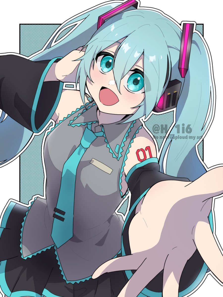H_1i6's tweet photo. Can you hear me？

#初音ミク https://t.co/a6iO4MGszn