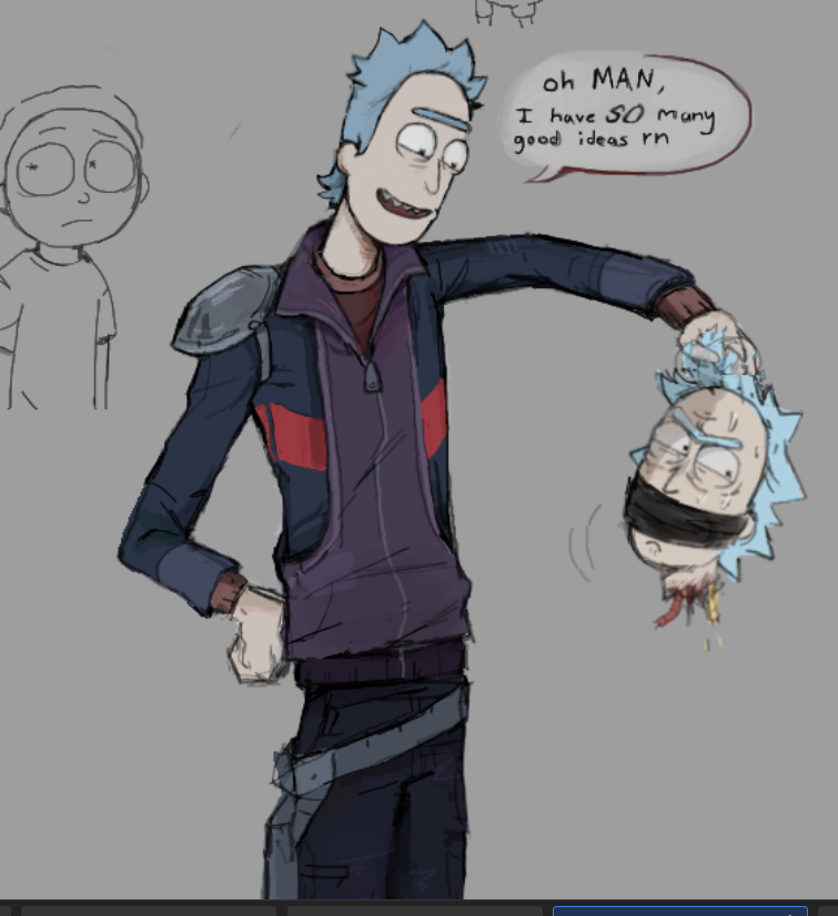 Sealven07's tweet photo. He'd never hurt a fly #rickandmorty #rickprime https://t.co/lyAaJko48J