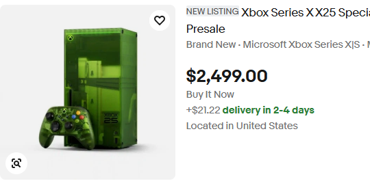 RetroFantasy05's tweet photo. This is disgusting...
The Xbox X25 is suppose to be something amazing to share, not an overpriced scalped console... https://t.co/Ox38Lg6jg7