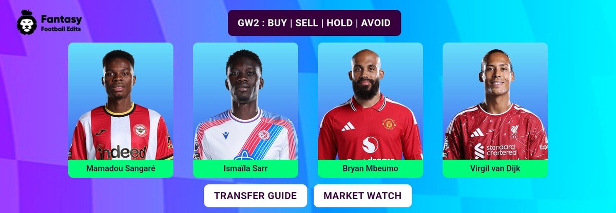 mid_pixell's tweet photo. 🚨 GAMEWEEK 2 MEGA THREAD🧵

Bookmark this before making your transfers🔖

🔹Players to buy🛒
🔹Players to Sell🏷️
🔹Player to Hold✋
🔹Players to Avoid🚫
🔹Mega Differential 💫
🔹Captaincy picks 🧢
🔹Teams and Players to target
🔹GW2 FPL TIPS🎯
🔹Chip Strategy 🍟
🔹My FPL Team Plan 🤝
🔹BENCH BOOST DRAFT📋

Follow @mid_pixell for daily FPL content
#FPL #FPLCOMMUNITY