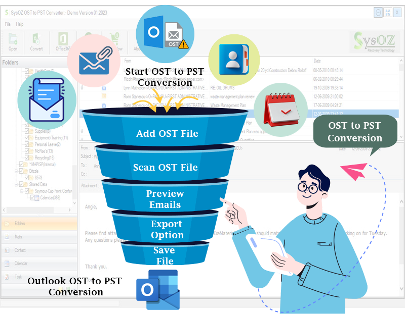 Sys_OZ's tweet photo. SysOZ OST to PST Converter Software is give one of the most famous and good conversion solution. This OST Converter tool is simply way to repair and convert unreadable Outlook OST Emails into new Outlook PST readable file formats and other many formats.

https://t.co/B51OIiCld6 https://t.co/DNjoKHaaJ4