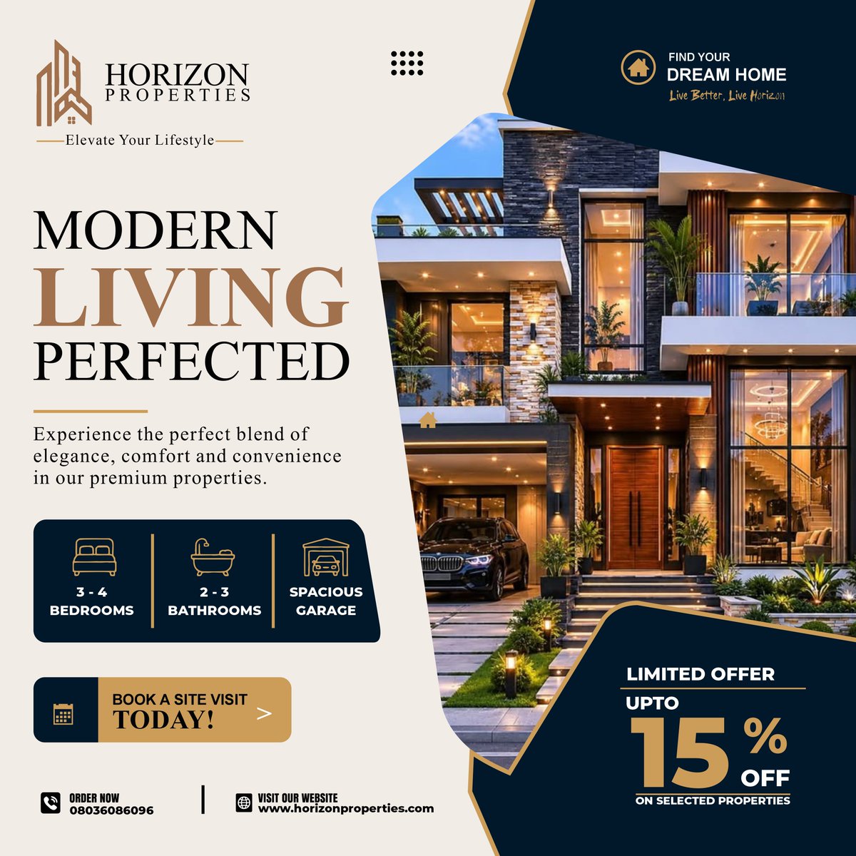 Ukmarv's tweet photo. Day 4/30 — Real Estate Social Media Design 🏠✨

The goal was to create a premium, professional and trustworthy visual that would appeal to potential home buyers and property investors.

#30DayDesignChallenge #GraphicDesign #Day4 #RealEstateDesign https://t.co/TH3AgsHhjx