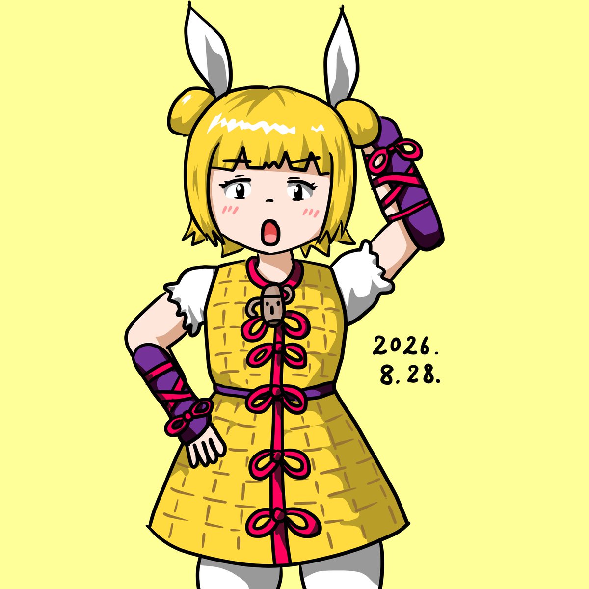 Toshietti's tweet photo. 8月28日は磨弓の日 #杖刀偶磨弓 #東方Project https://t.co/3X1xqBDMGu