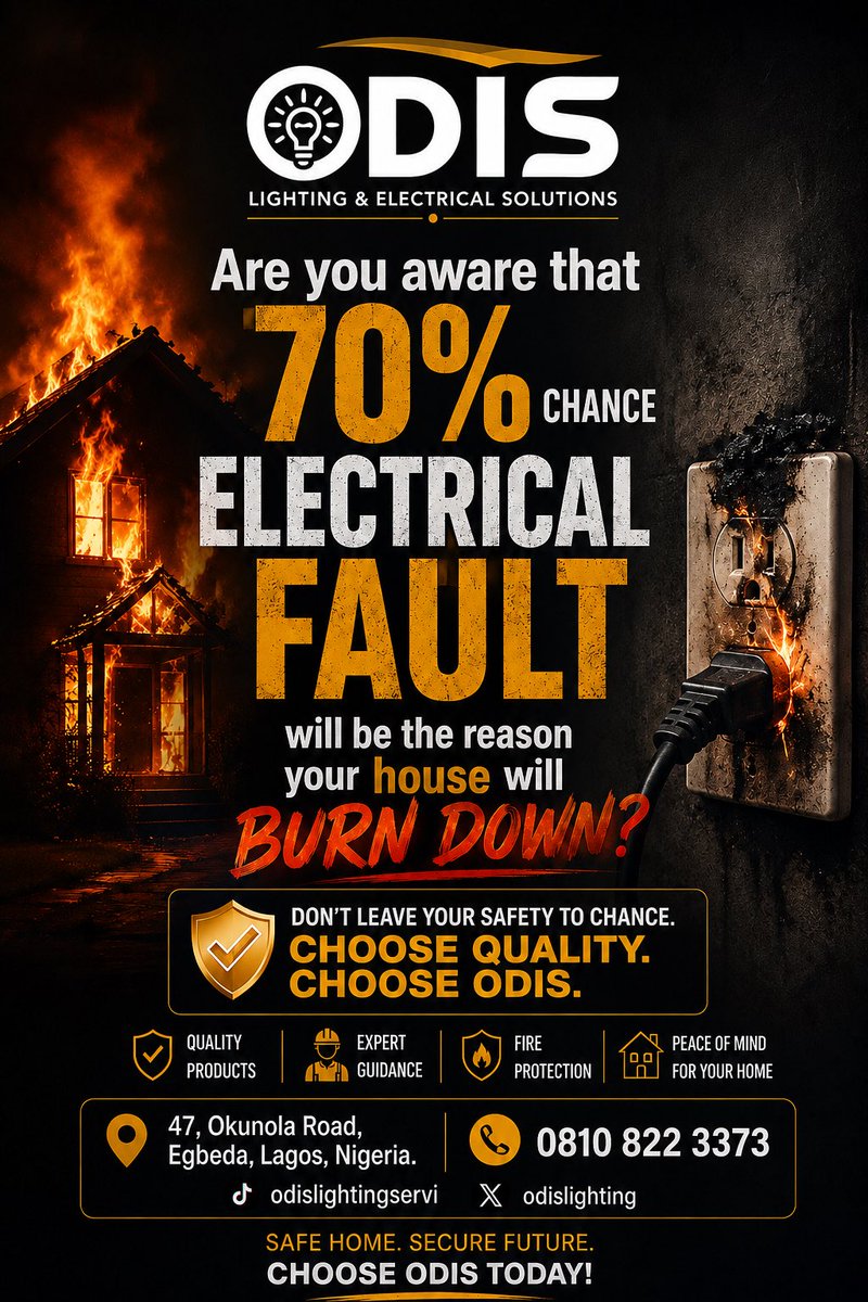 OdisLighting's tweet photo. @IdrisZekeriJnr 70% is a big number, think twice, call 📞 ODIS https://t.co/sg7PUmw1Ln