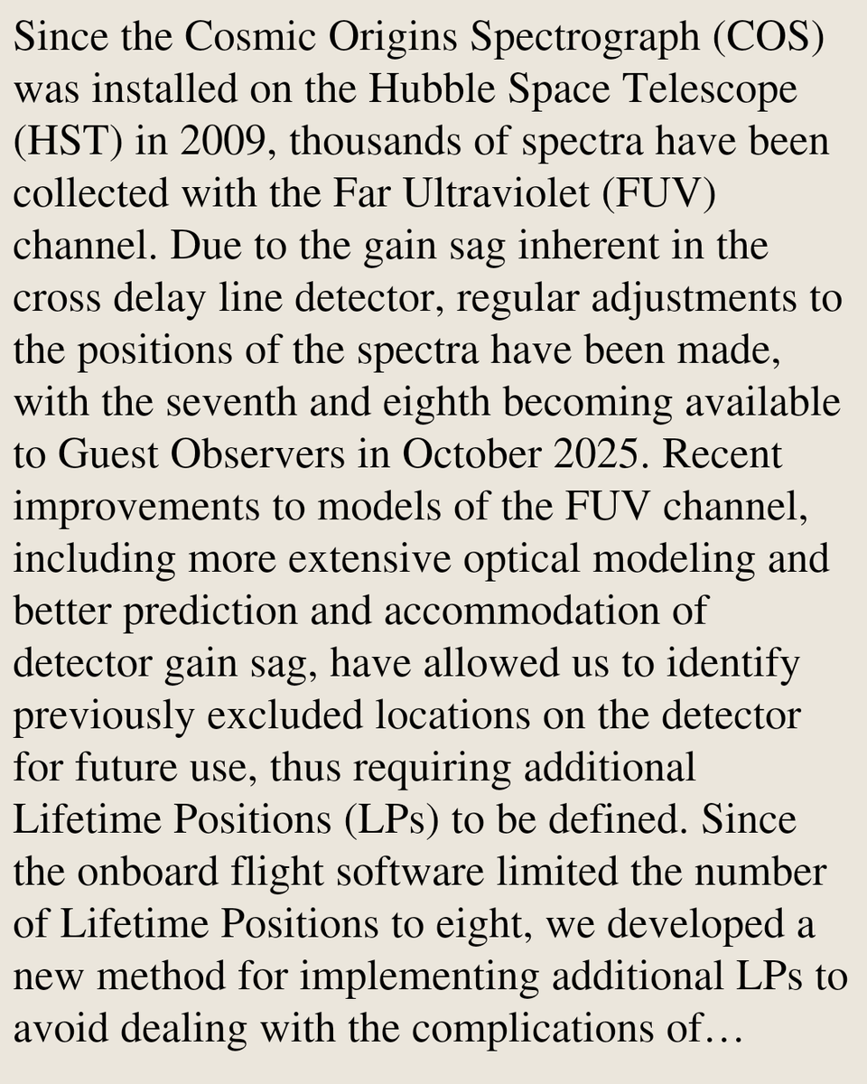 AstrophysicsIns's tweet photo. LP-Infinity: overcoming limits to the number of lifetime positions in the COS FUV channel

David J. Sahnow, Christian I. Johnson
https://t.co/y92tEQM7k1 [𝚊𝚜𝚝𝚛𝚘-𝚙𝚑.𝙸𝙼] https://t.co/tqUWEoK7ow