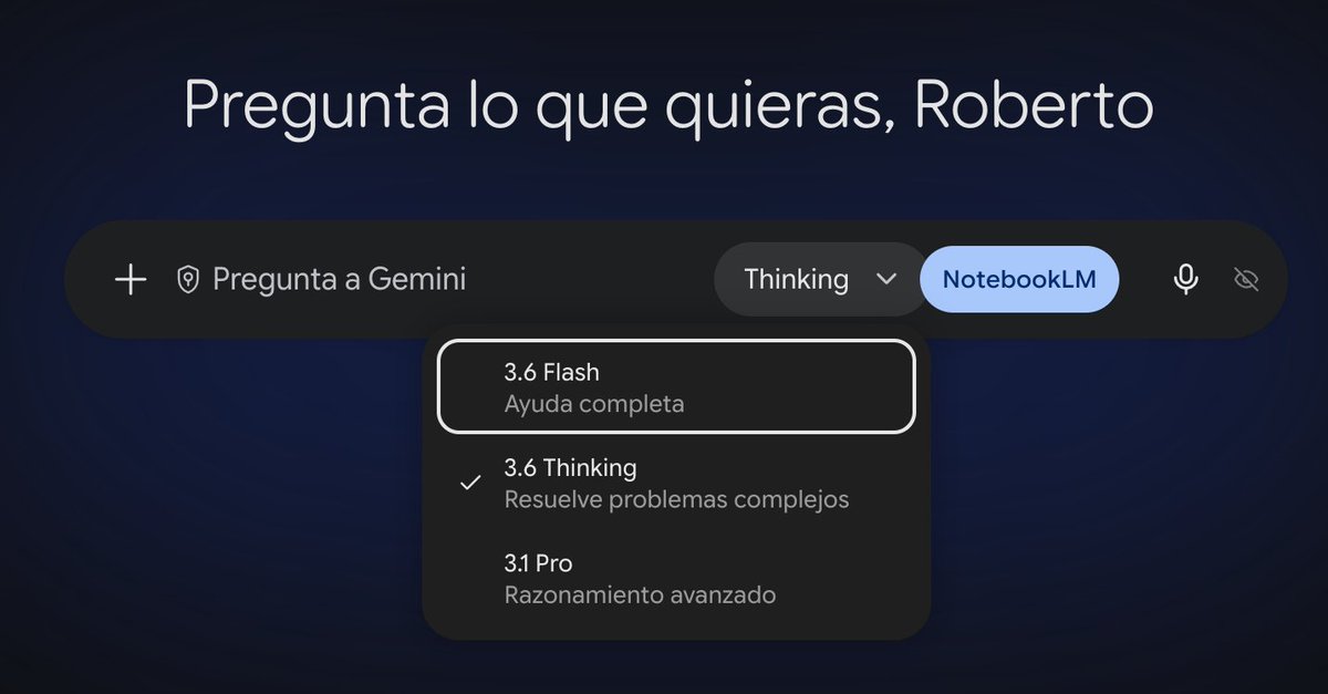 roberto_diazn's tweet photo. Es curioso que en Gemini Pro dentro de Google Workspace for Education sigamos en la versión 3.6.
No entiendo por qué las mejoras siempre tardan más en llegar a las versiones de educación 🙄 https://t.co/AfXrhkcoRJ