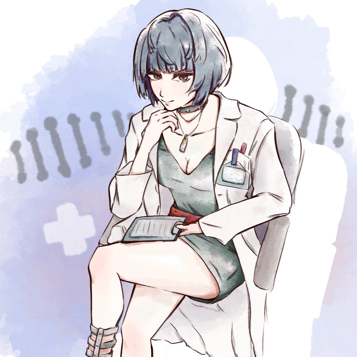 takenoko_maid's tweet photo. 武見妙さんお絵描き😳 https://t.co/XqtRC1nKnb
